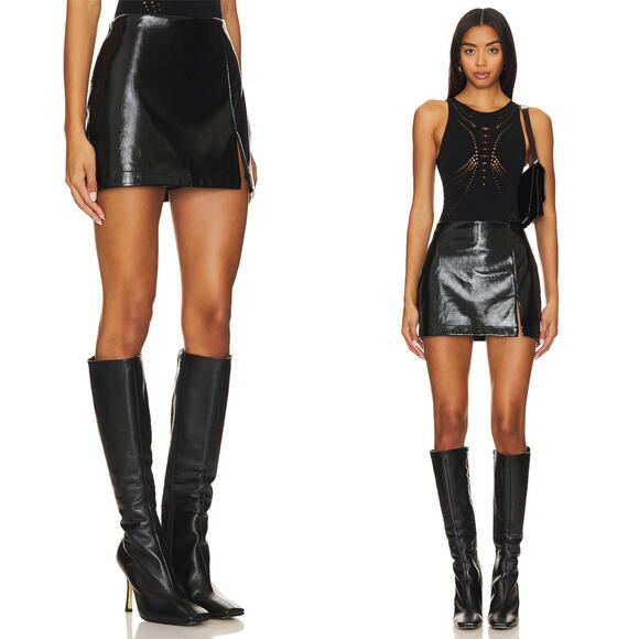 Amanda Uprichard Dale Skort Black - Picture 1 of 9